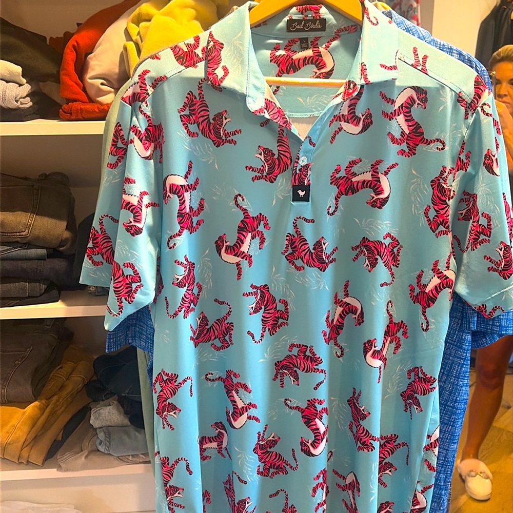 Mens Bad Birdie collared shirt